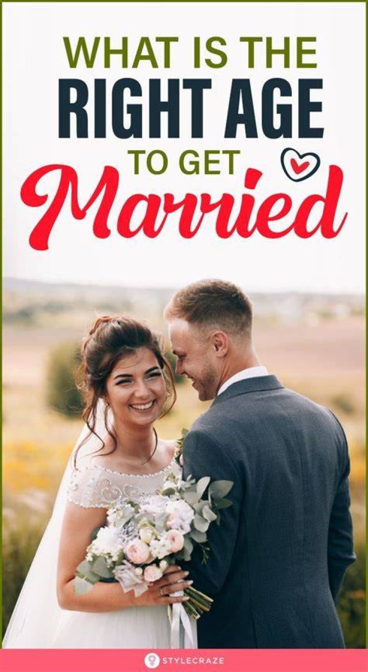 Which is the best age to get married?