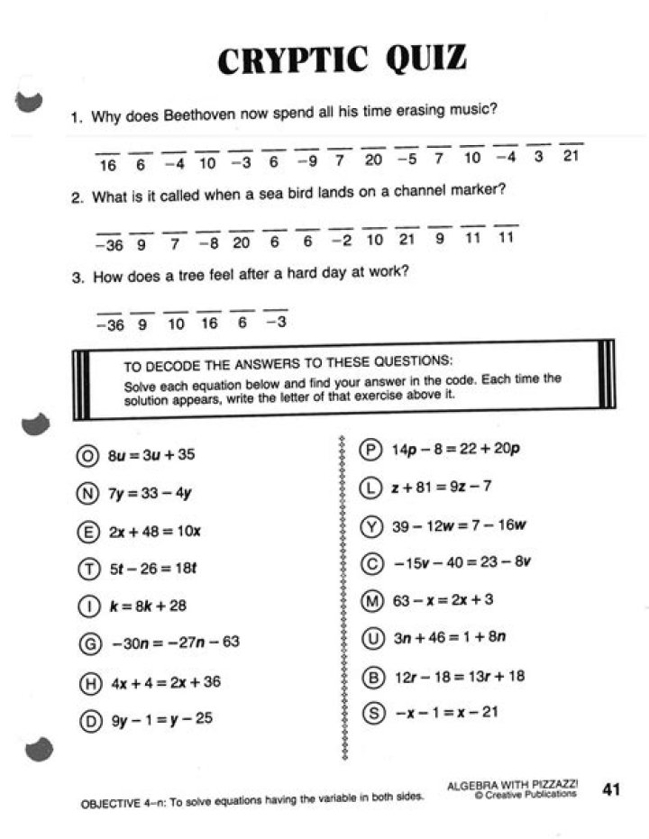 Which is the correct formula for cryptic clues?