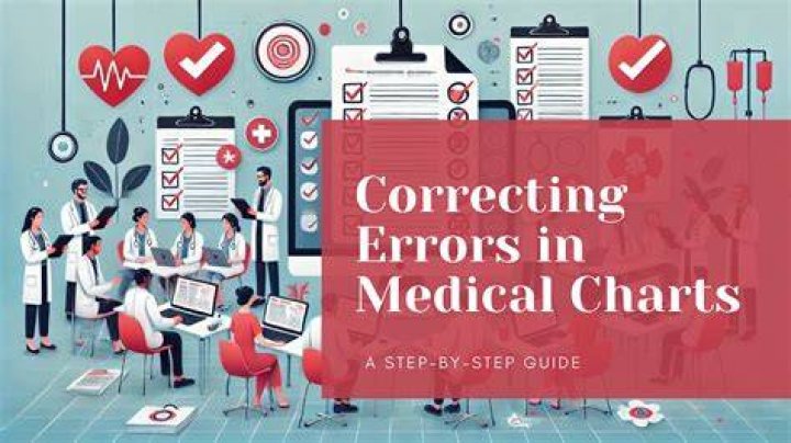 Which of the following is the correct guideline for correcting errors in a patient's medical record?