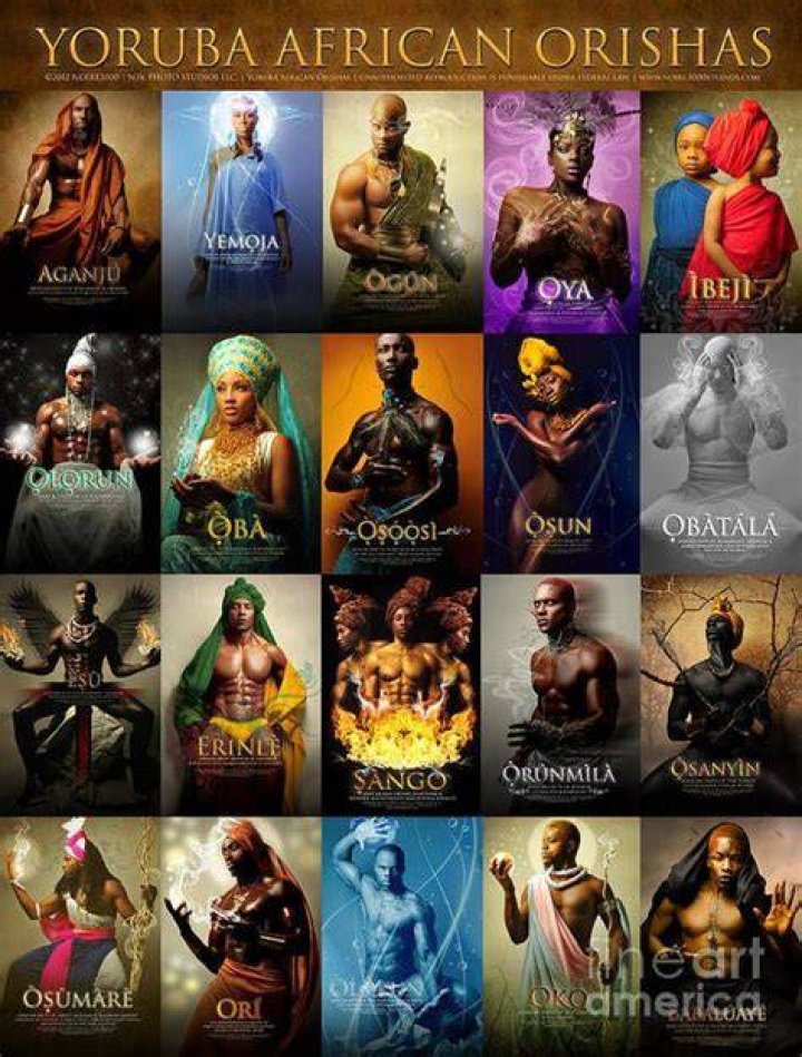 Which orisha is green and black?