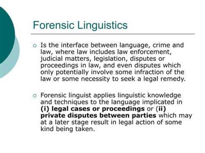 Who created forensic linguistics?