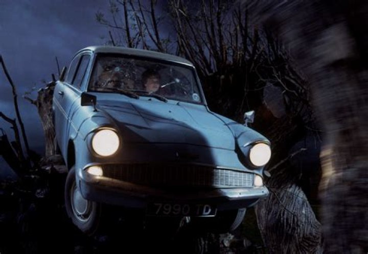 Who drove the flying car in Harry Potter?