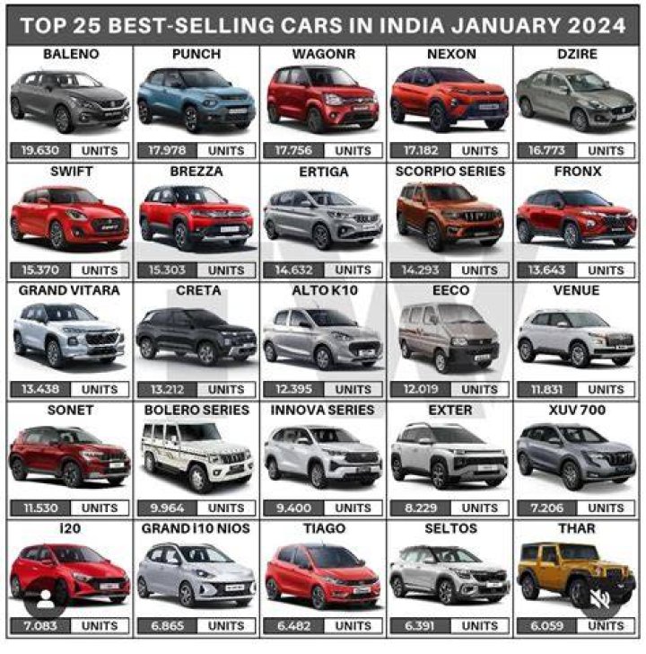 Who have most cars in India?