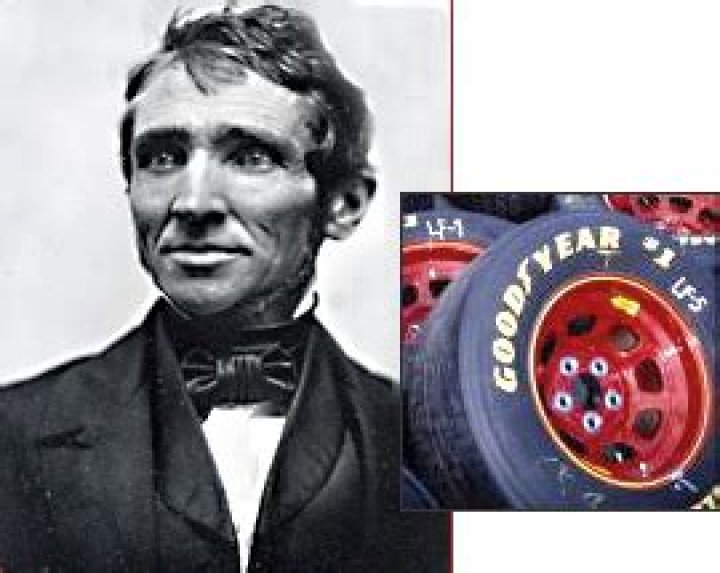 Who invented vulcanized rubber tires?