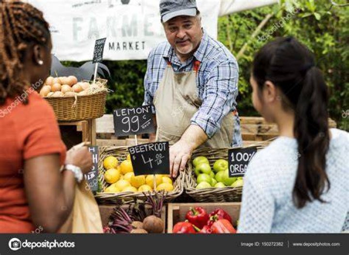Who is a person who sells something?