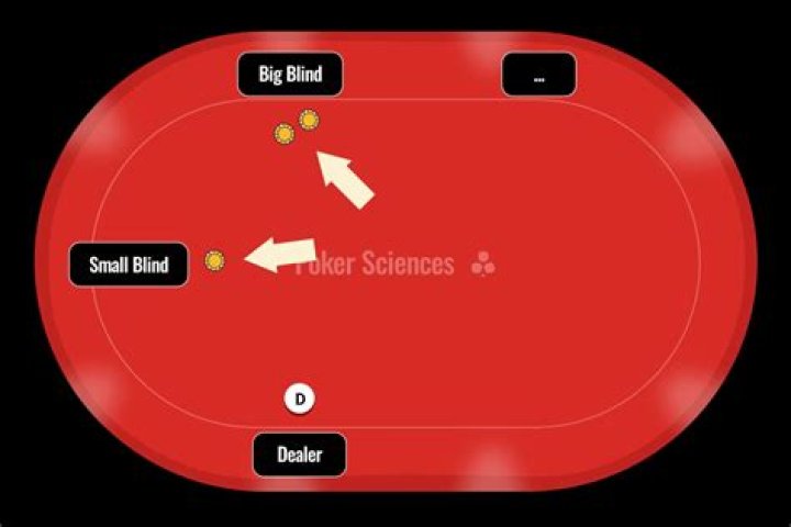 Who is little blind in heads up poker?