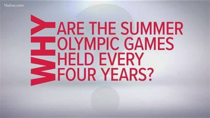 Why are the Olympics four years apart?