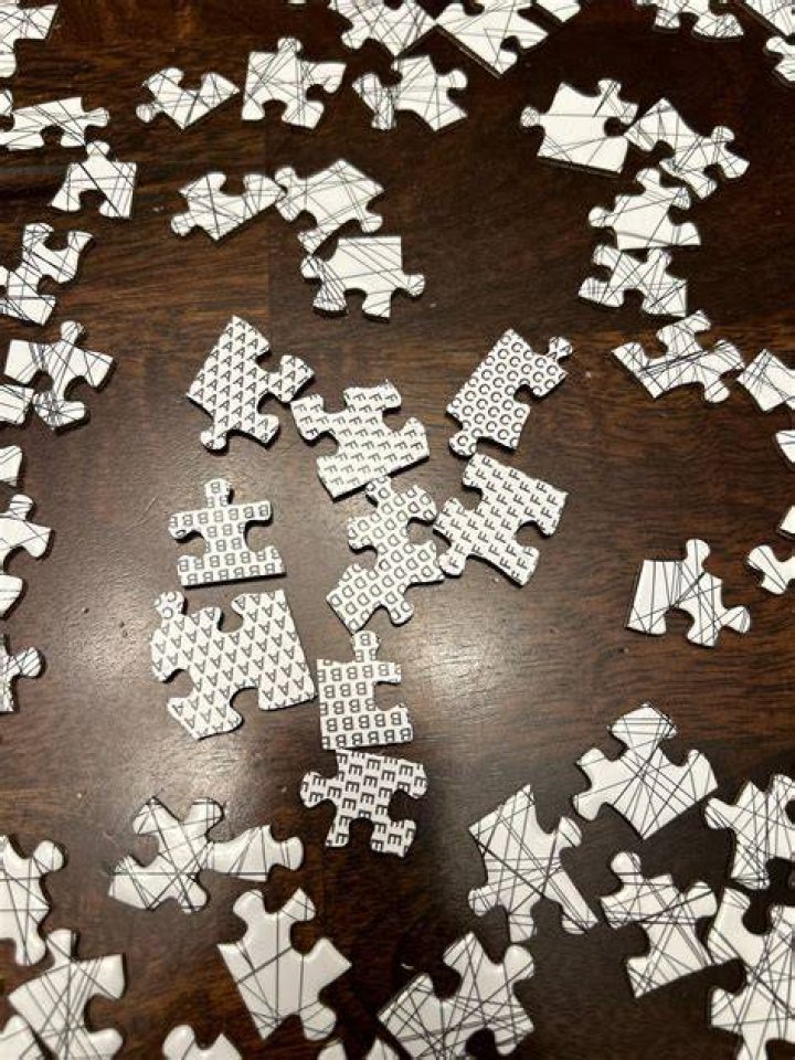 Why are there letters on the back of my jigsaw puzzle?