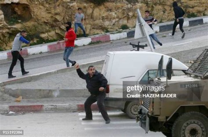 Why did Palestinians throw stones?