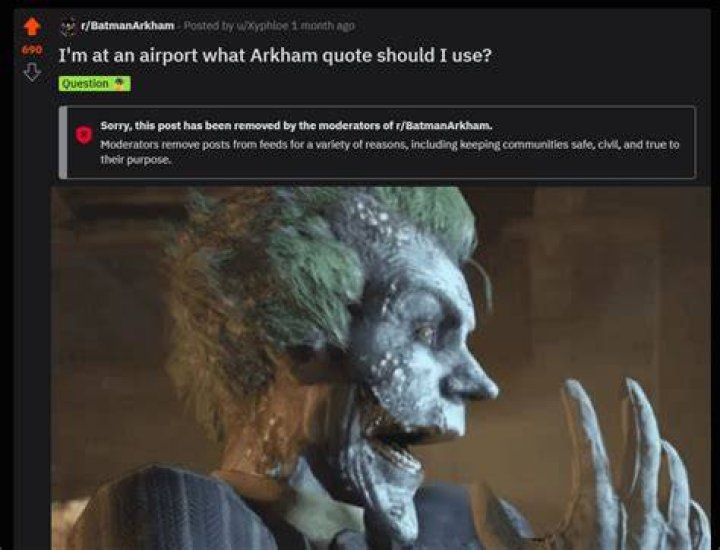 Why did the mods remove my post?
