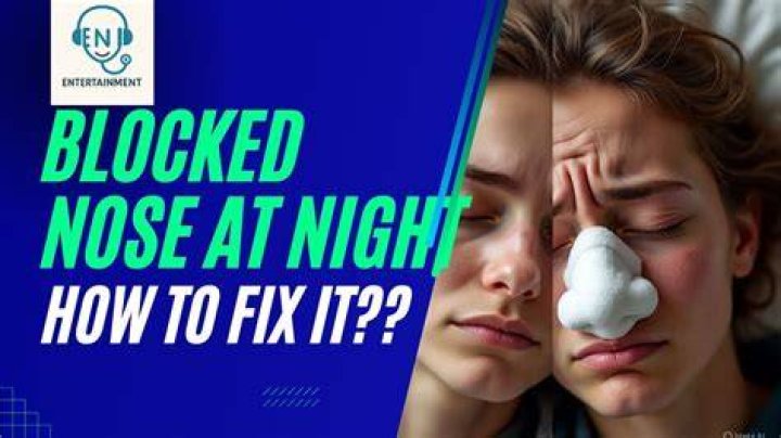 Why do I get blocked nose at night?