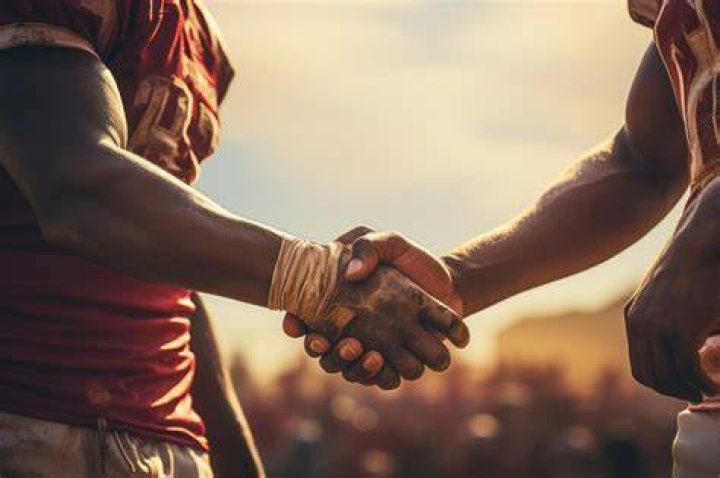 Why do players shake hands after a game?