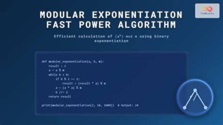 Why do we use modular exponentiation?