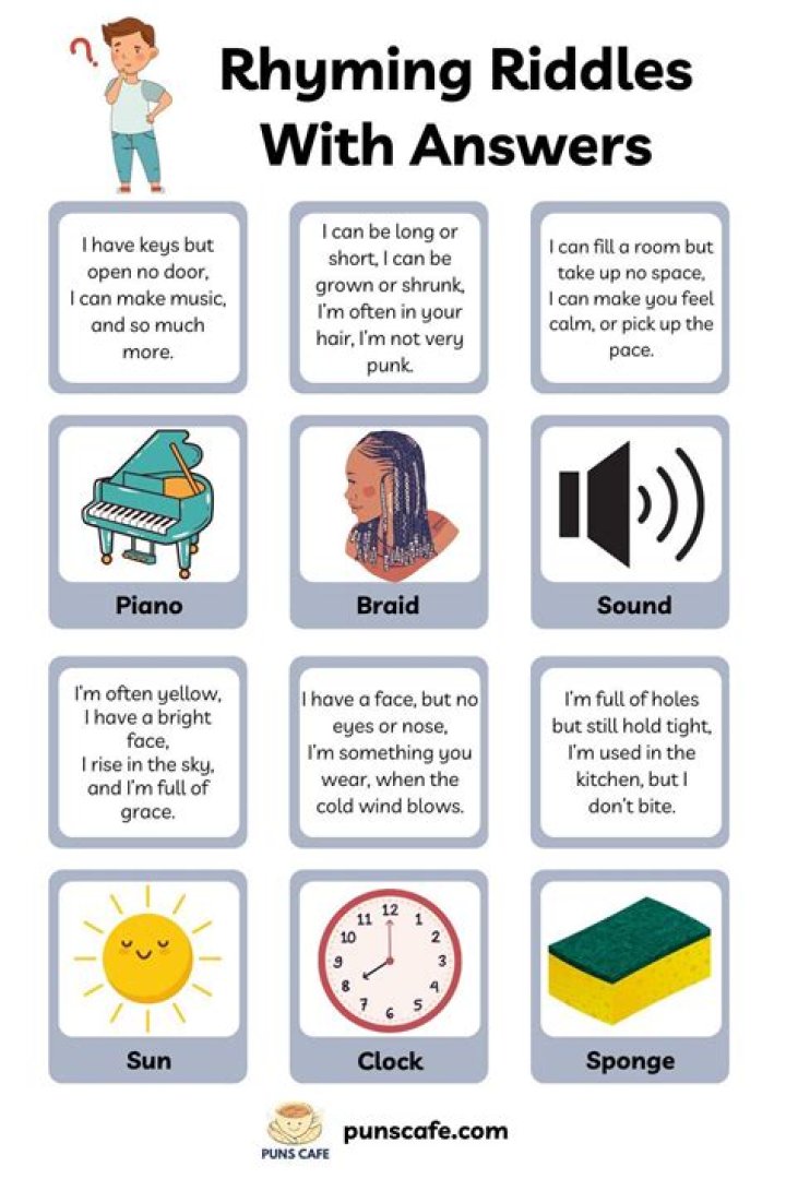Why do we use rhyming riddles and answers?