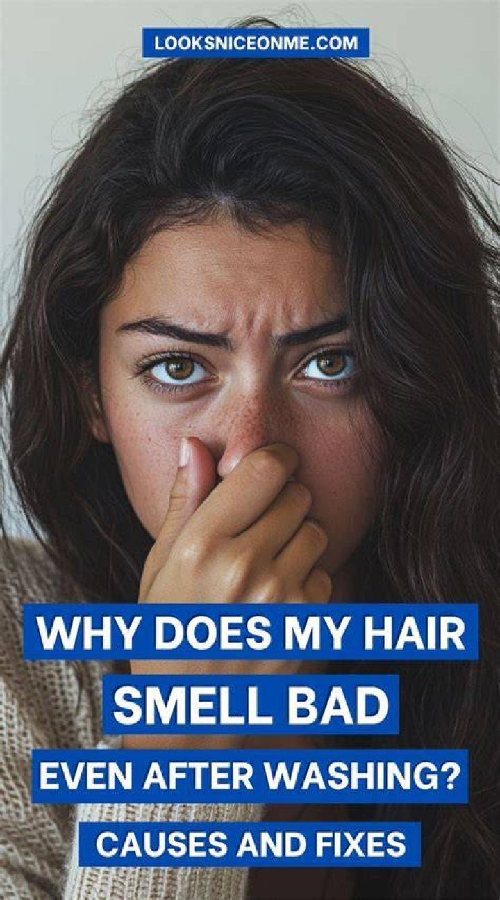 Why does hair smell when not washed?