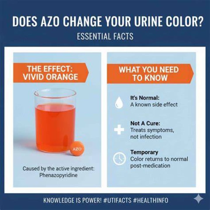 Why is my pee orange after taking Azo?