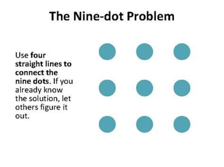Why is the 9 dot problem so difficult?