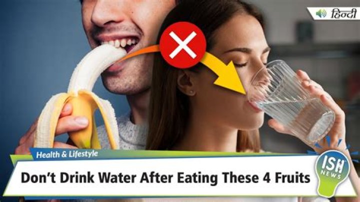 Why we should not drink water after eating sweet?